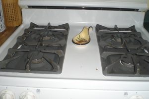I did not put them on the stove